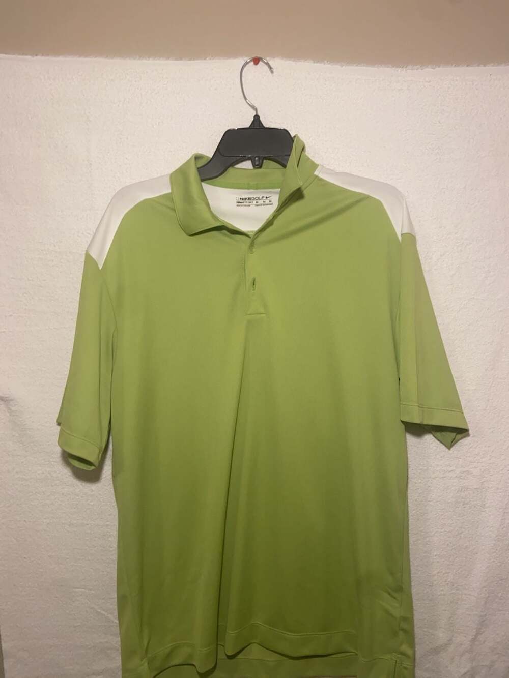 Nike Golf FitDry Polo Shirt Men's Size Medium Green White